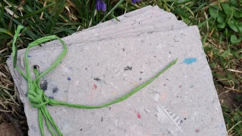 Foto von handgeschöpftem Papier